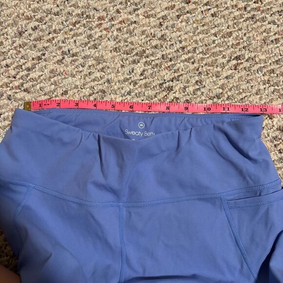 Sweaty Betty Power Pocket 9” Cycling Bike Shorts Cornflower Blue- Size Medium - Picture 13 of 13